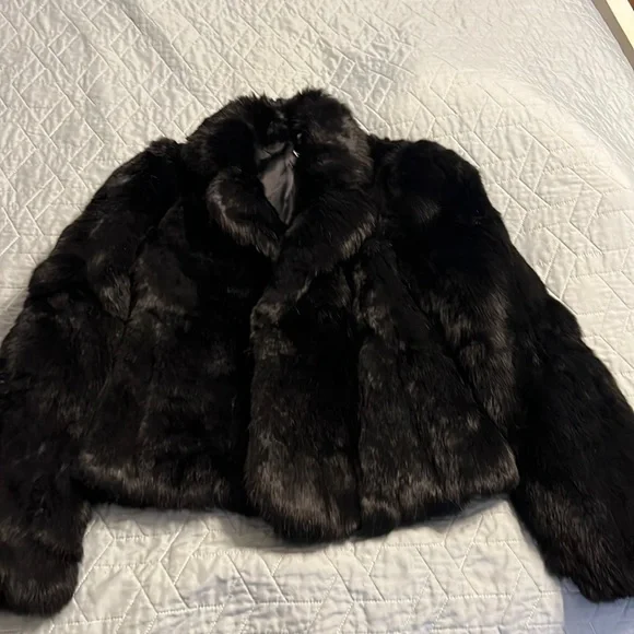 Natural Rabbit Fur Jacket - Picture 1 of 4